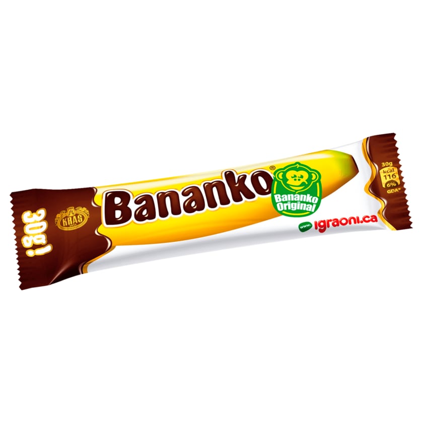 Kras Schoko-Bananen Riegel Bananko 30g